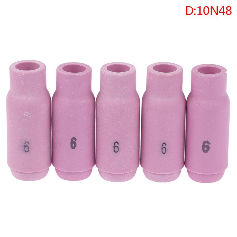 5Pcs 10N49/50 Plasma Cutting Ceramic Cups Alumina Nozzle Cups Tig Welding Large