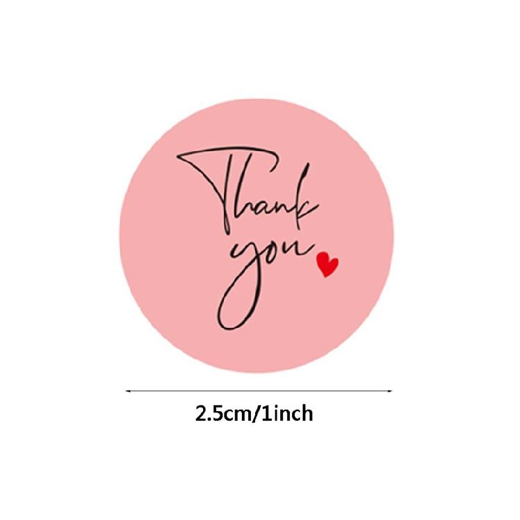 500Pcs/Roll Scrapbooking Seal Labels 3 Styles Thank You Adhesive Label Stickers