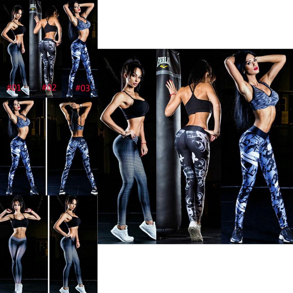 Women High Waist Yoga Fitness Leggings With Stretchy Polyester Fabric For Comfortable Movement