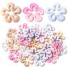 5pcs/lot Gradient Color Flower Beads Acrylic Beads Loose Spacer Beads For Jewelry Making DIY Bracelet Necklace Accessories