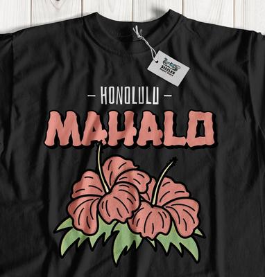 Unisex Hawaii Flower T-Shirt Hawaii Red Ohia Lehua & Anthurium Gifts