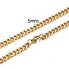 Cuban Link Chain Necklace for Men Women,3 To 7mm Stainless Steel Choker,Basic Jewelry Gift