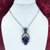 Sodalite Pendant Copper Wire Wrapped Jewelry Lapis Lazuli Gemstone Pendant