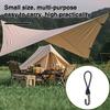 10Pcs Hooks Drawstring Elastic Rope Buckles Strong Load-bearing Widely Used Outdoor Tent Rope Canopy Tent Clips Camping Supplies