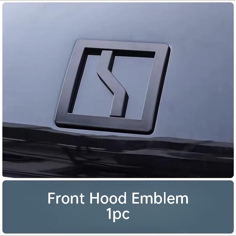 AAVY1 compatible compatible for Zeekr 9X Car Front Badge Blackened Emblem Rear Trunk Letter Emblem Decal Exterior Modification Accessories