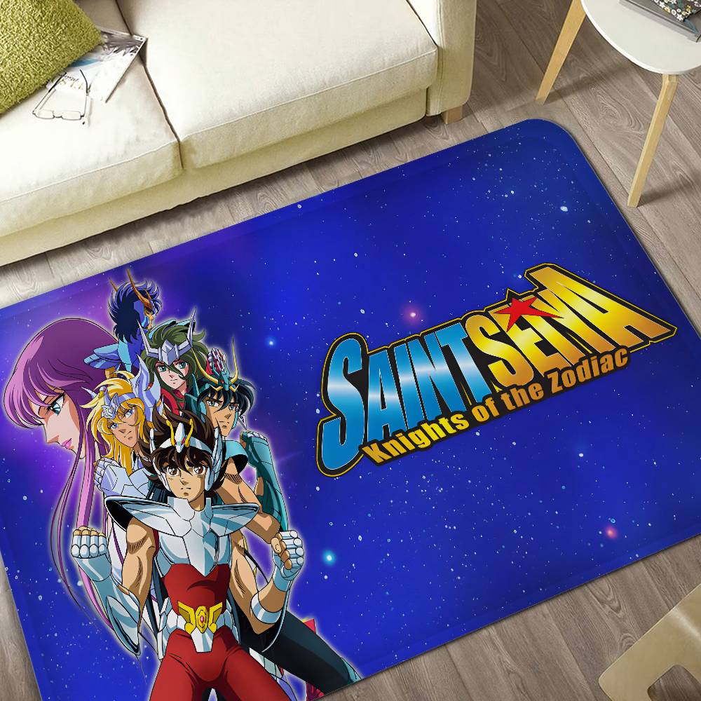 Retro Saint Seiya Room Mats Retro Multiple Choice Living Room Kitchen Rug Non-Slip Welcome Rug
