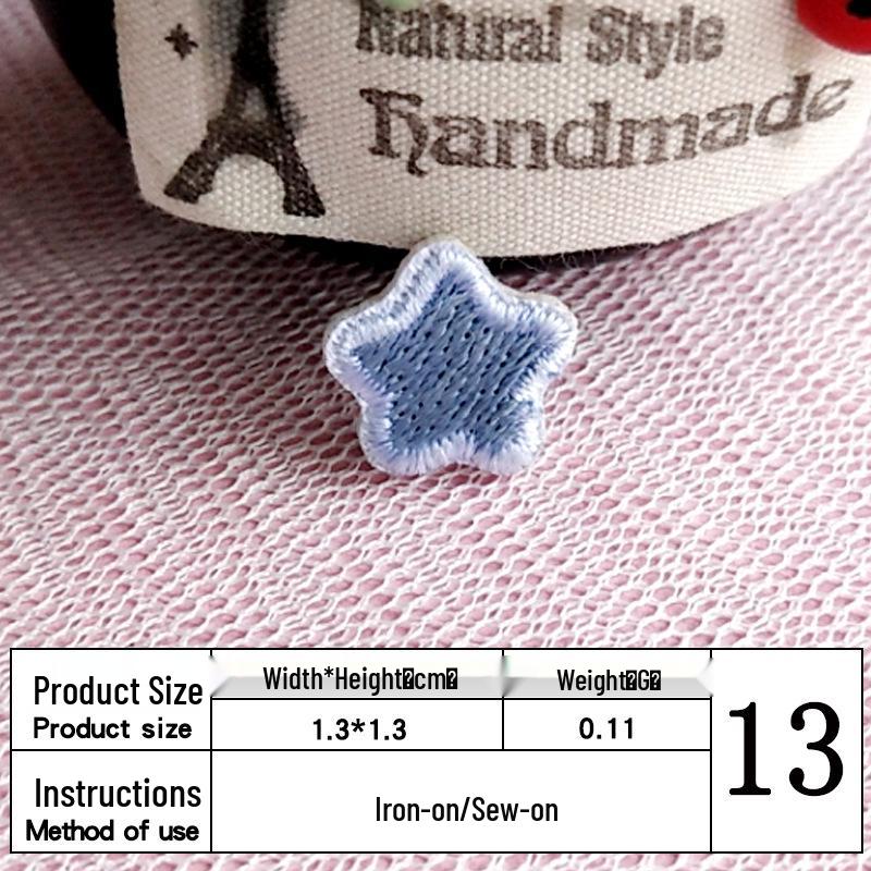 In Stock: Cute Mini Star Embroidery Patch for Clothing Decoration