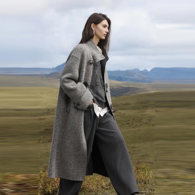ELLE Elegant Fashionable Comfortable Versatile Long Sleeve Coat Women Coats EN52461
