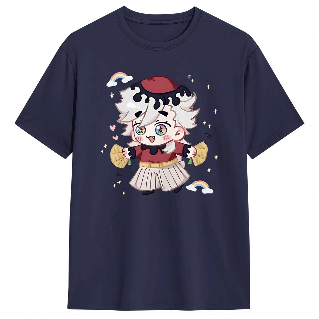Anime Douma Upper T Shirt for Unisex 100 Cotton Awesome TShirt Crew Neck Tees Short Sleeve Clothes Summer