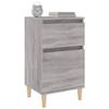 VidaXL Table de chevet sonoma gris 40x35x70 cm 819704
