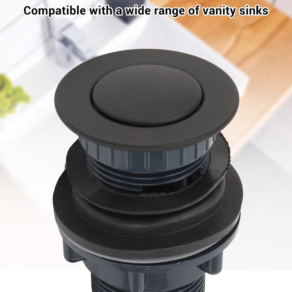 Stainless Steel Sink Drain Assembly Push Bounce Drain Stopper  For Vessel Compatibility