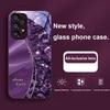 Leopard Print Diamond For Samsung Galaxy S23 U Ltra 24 Plus S20 21 FE S25 Ultra A70 A72 73 51 52 53 Tempered Glass Phone Case