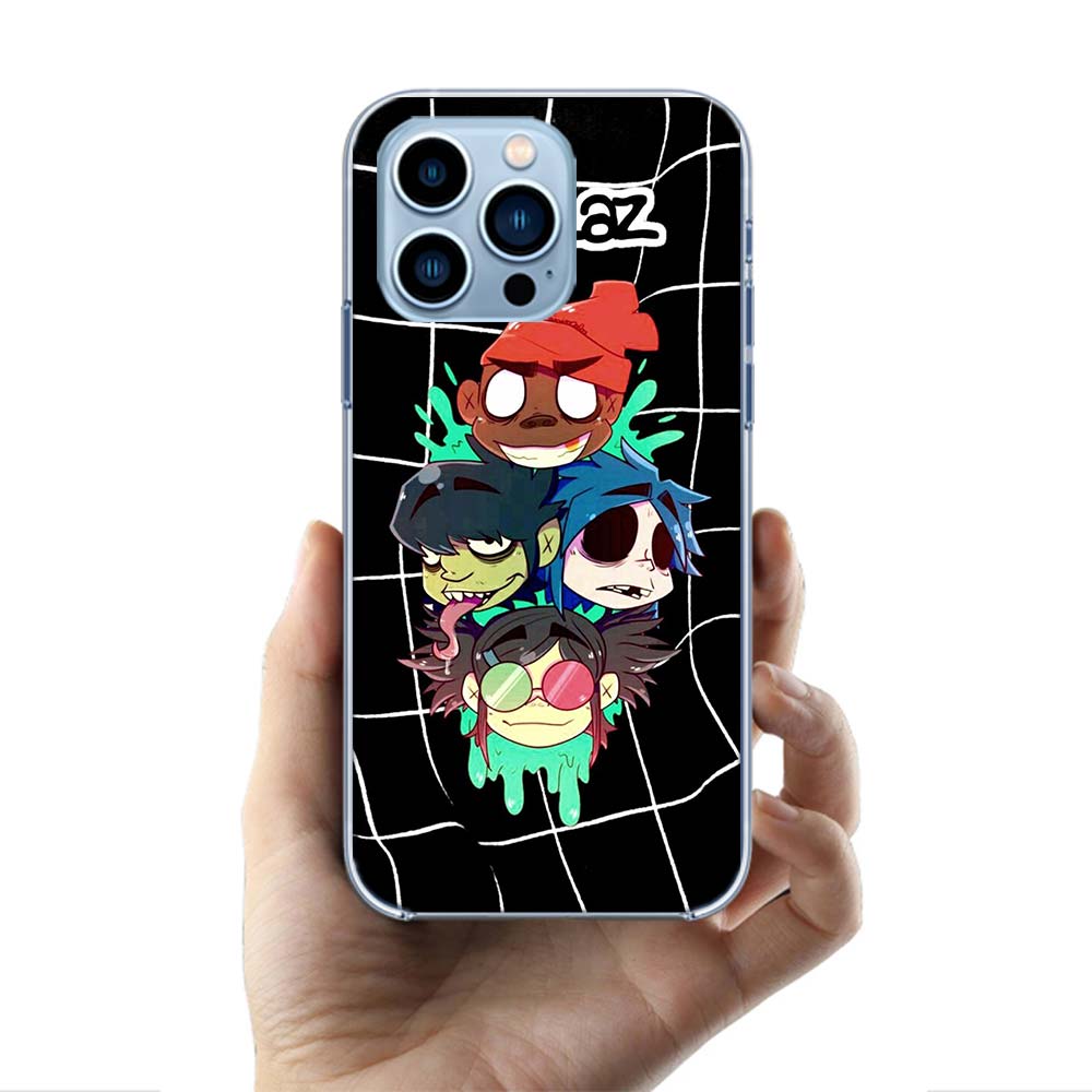 Gorillaz Anime Cases Phone Case For Iphone 17E 16E 17 Air 16 Pro Max 15 Pro 14 Plus 11 13 12 Mini Cover Cases Compatible with Su