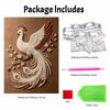 Kit Pittura Artistica con Perline per Adulti e Principianti Elegante Pavone Pittura Scintillante Artigianato Decorazione Murale per la Casa Regalo Fatto a Mano