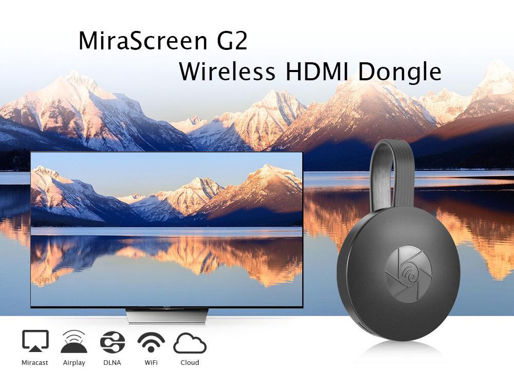 G2 Wireless Screen Mirroring Device - Mobile Phone WiFi HD HDMI Projector
