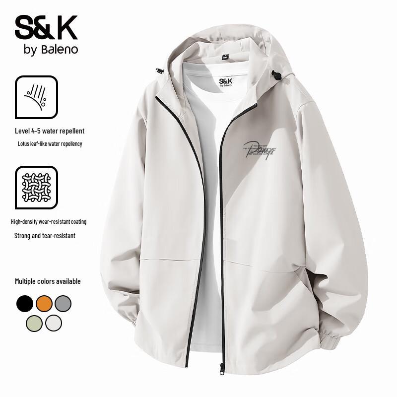 

Baleno Men s S&K Series Hooded Windproof Casual Jacket 3XL