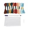 Embroidery Floss Kits 10 Bright Colors Good Toughness Easily Use Embroidery Thread for Bracelets Tassels DIY