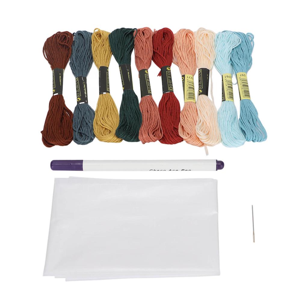 Embroidery Floss Kits 10 Bright Colors Good Toughness Easily Use Embroidery Thread for Bracelets Tassels DIY