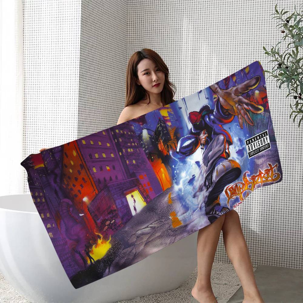 L-Limp B-Bizkit Beach Towel Colorful Bath Towels for Girl Microfiber Quick Dry Custom Sand Free Beach Yoga Spa Gym Pool