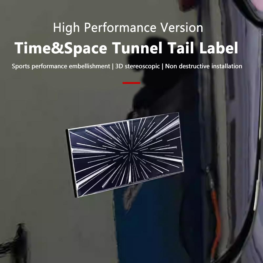 Time Space Tunnel Logo For Tesla Model 3 Y S X Trunk Badge Emblem Decals Sticker Model 3 Highland 2024 Performance Accessories