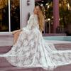 Women Sexy Long Lace Dress Sheer Gown See Through Lingerie Kimono Robe Swimsuit Cover Up