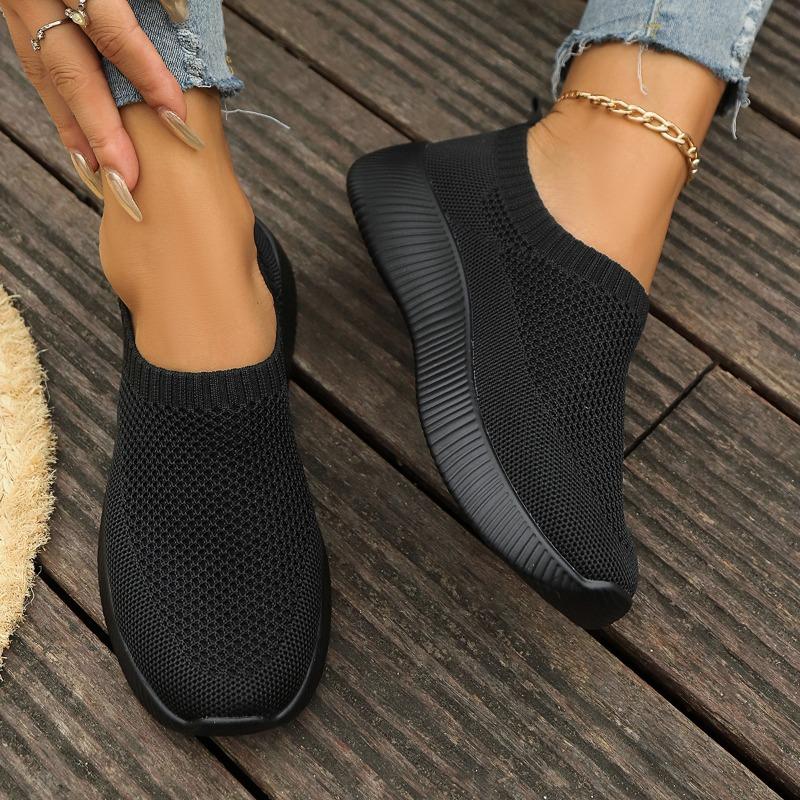 Fashion 2025 NEW Sneaker Woman Shoes Women's Sneakers Walking Sneakers Women Slip On Platform Platform Flats Shoes Femmes