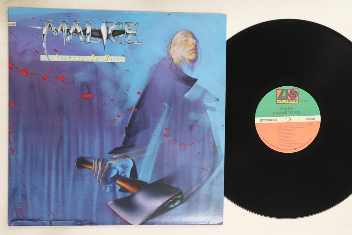 

LP Пластинка MALICE - License To Kill 7817141 ATLANTIC 1987 США Металл Б/У