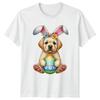 Adorable Labrador Puppy Wearing Bunny TShirt Labrador Dog Holiday Easter