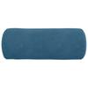 Bolster Cushions 2 Pieces Blue Ø 15 x 40 cm Cord Fabric