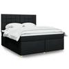 VidaXL Slat Bed Base with Mattress Black 180x200 Cm Fabric 3293661
