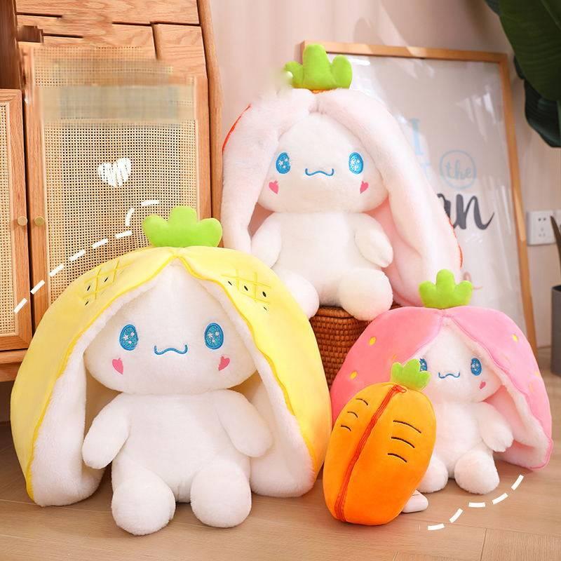 Cute Fruit Dog Plush Toy Japanese Style Cartoon Cinnamon Dog Stuffed Animal