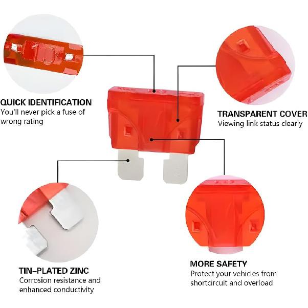 Mandark 306PCS Car Fuses Assortment Kit, Mixed Vehicle Blade Fuses - Standard & Mini & Low Profile Mini Fuse (2A 5A 7.5A 10A 15A 20A 25A 30A
