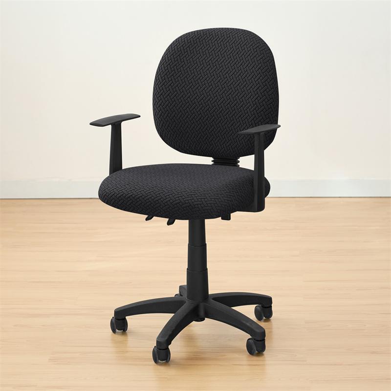 2pcs/set Anti-dirty Office Armchair Cover Jacquard Stretch Gaming Chair Slipcover Universal Spandex Computer Seat Cover