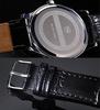 Romantic Couple Watches for Men and Women, Leather Strap Heart-Shaped Design Pair Watches, Black D-102