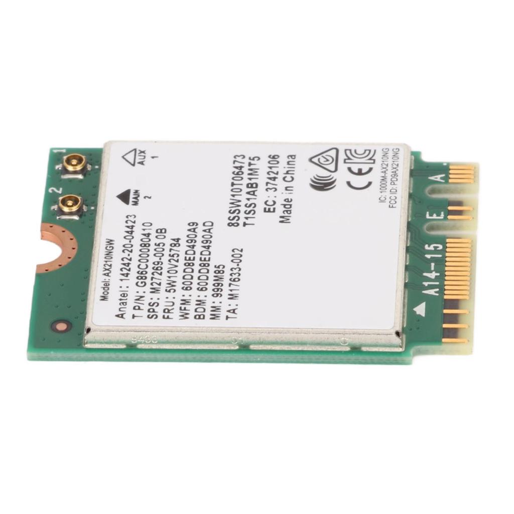 WiFi 6E Wireless Card 2.4G 5G 6G 5400Mbps NGFF M2 BT5.3 MU MIMO 160MHz 802.11ax Wireless Network Card for Laptop
