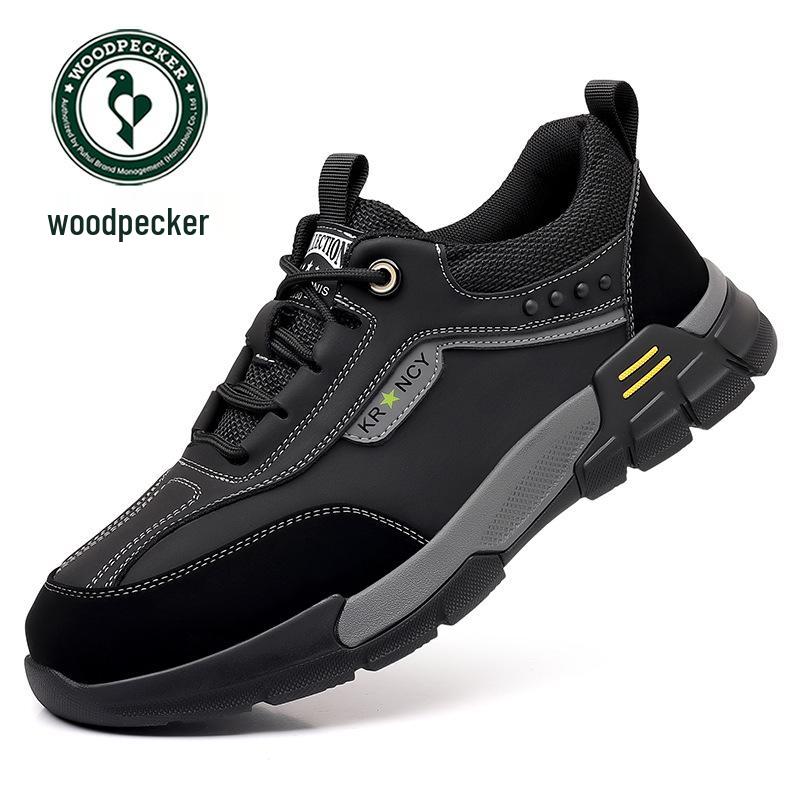 Woodpecker Men s 2025 Autumn Genuine Leather Non-Slip Casual Hiking Shoes 38