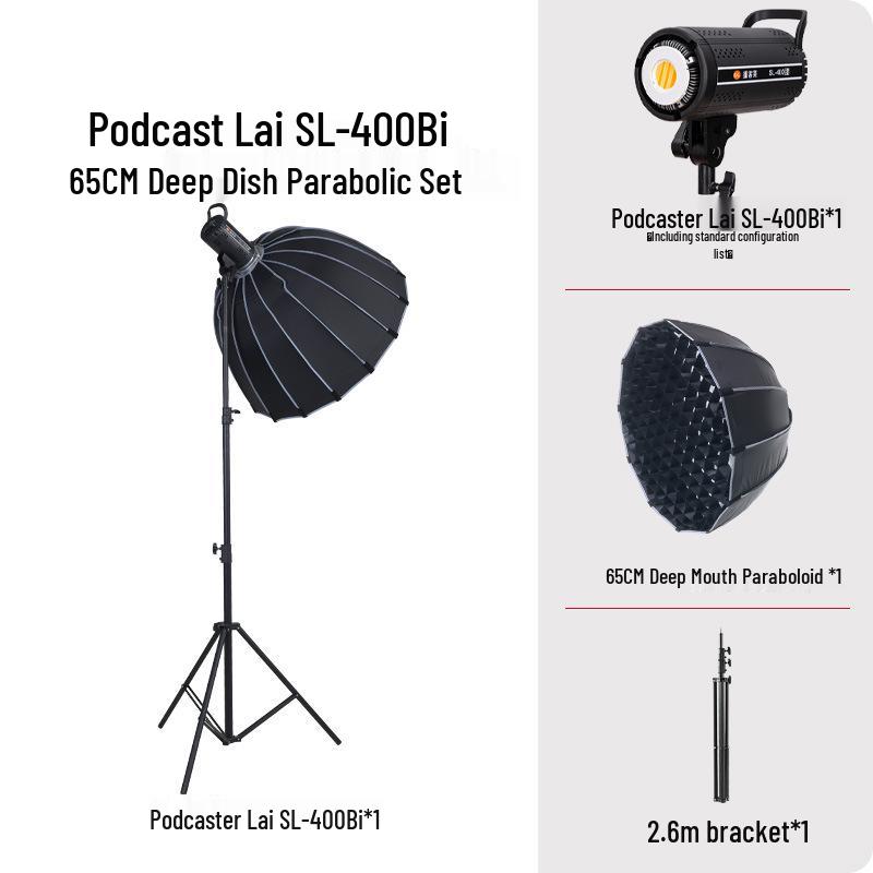 Holofote Yingbang 400W para Transmissão ao Vivo - Luz Suave de Preenchimento para Fotografia e Beleza