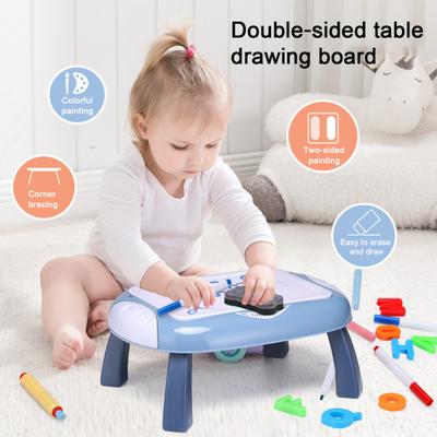 1 Set Kids Magnetic Drawing Board Table Double Writing Sided Erasable Painting Colorful Doodle Pad Sketch Tablet