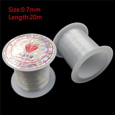 Beading Cord Wire Craft DIY Fishing Line Transparent 1 Roll Necklace Bracelet String Rubber Jewelry Findings Accessories Jewelry Accessory