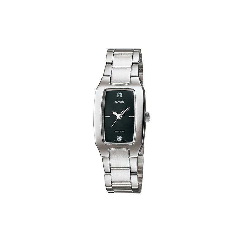 Casio STANDARD series literary and versatile classic small square watch classic pointer square dial waterproof quartz movement stainless LTP-1165A-1C2 чёрный