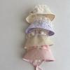 Cute Girls Fetal Caps for Infants Lovely Baby Fisherman Hat Lace Printed Bonnet for Indoor Outdoor Activities