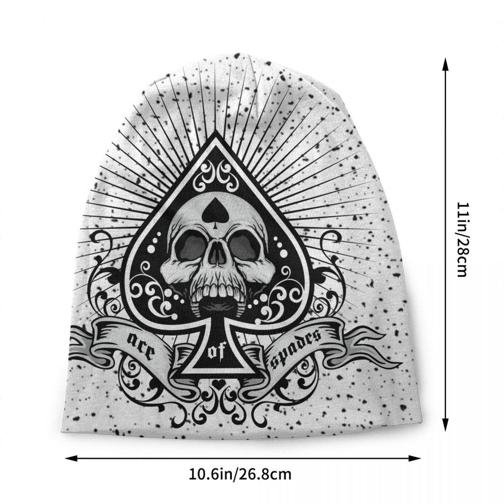Heavy Metal anii 1960 Muzică Punk Rock Skullies Beanies Căciuli de iarnă Călărie caldă de tricotat Adult Unisex Ace Of Spades Bonnet Hats