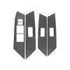 For Toyota RAV4 2013-2018 Carbon Fiber Car Window Lift Panel Switch Trim Cover LHD Auto Decoration Sticker