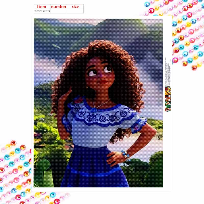 Disney Diamond Painting Kit Isabela Madrigal Hand Embroidery 5D DIY Diamond Art Home Decor Creative Handicrafts Mosaic Wall Art Decor