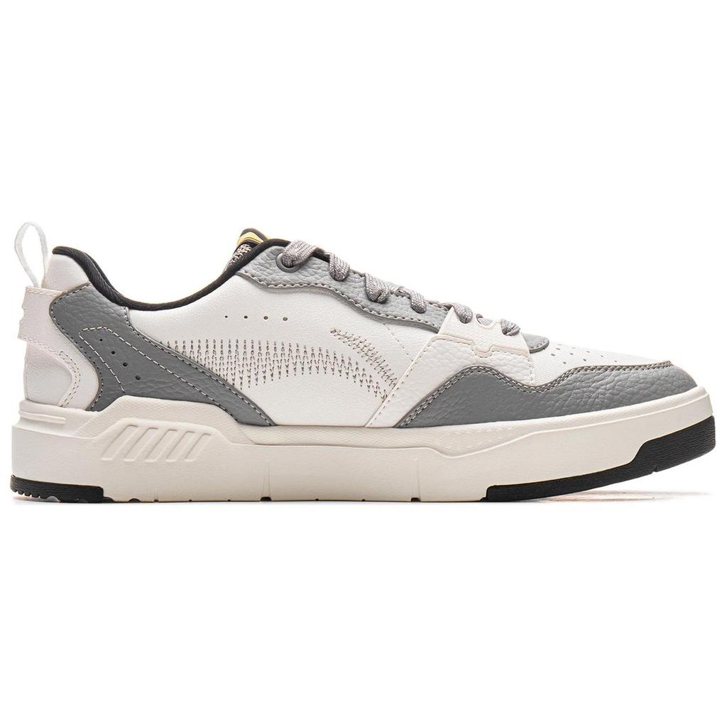 Li Ning Yuan Chu Casual Versatile Thick Sole Height Increasing Non-Slip Shock Absorbing Wear-Resistant Breathable Low-Top Skate Shoes AGCU337-1