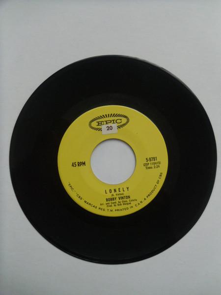

7inch Record BOBBY VINTON - L O N E L Y 59791 Epic 1965 Canada Rock Used