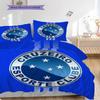 Cruzeiro Esporte Pattern Bedding Quilt Set Quilt Cover Pillowcase Home Decoration Birthday Gift (1 * duvet cover + 2 * pillowcase, without core)