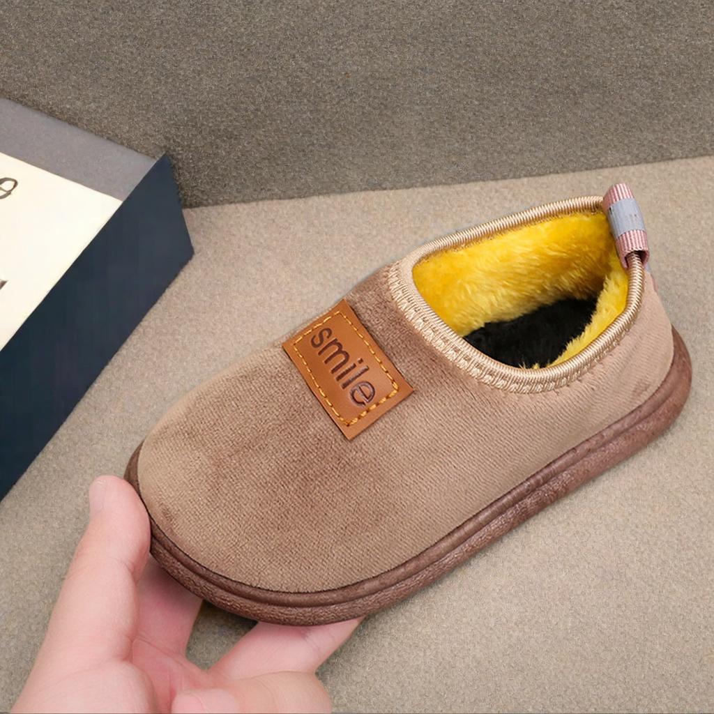 Children's cotton shoes bag head slippers winter velvet soft sole classmates indoor cute children's cotton slippers home cotton shoes
