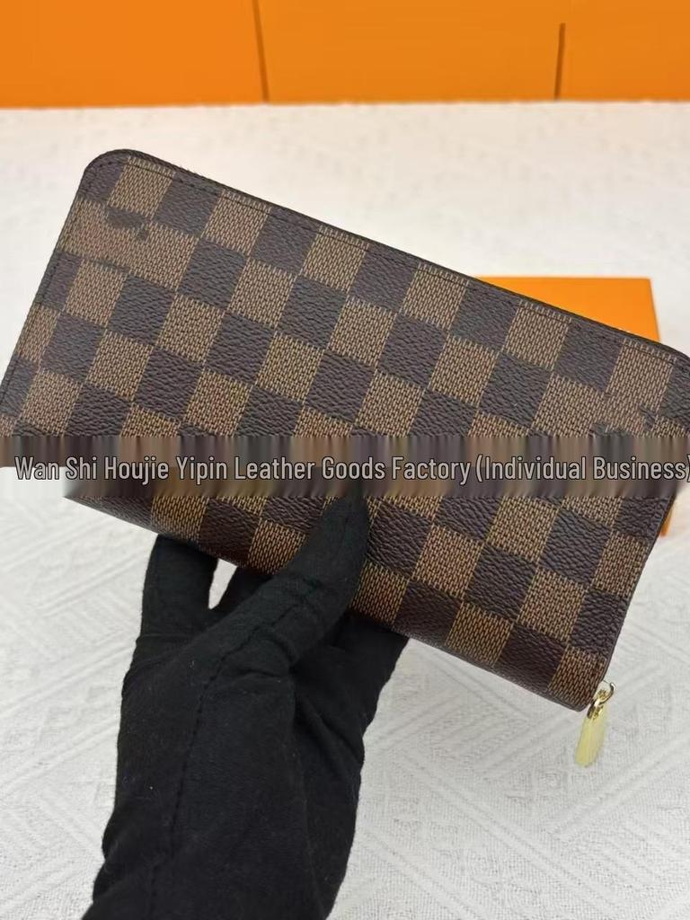 Unisex Langbörse & Kartenhalter - Einzelner Reißverschluss, Mehrere Kartenfächer, Ausweisfach, Modell 60017