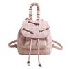 Contrasting color plaid backpack women's autumn new fashionable and cute shoulder student bag texture
